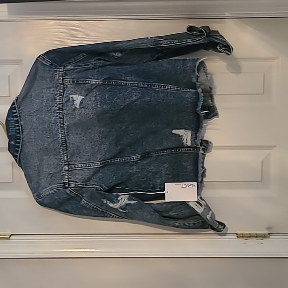 Ralphy Pocketed Distressed Denim Tie Dress